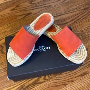 COACH slides with a pop of color!